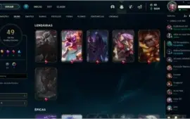 Conta de lol diamante 4 com 54% win rat mmr de d3