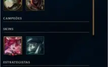 Conta de lol no platina