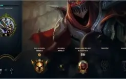Conta de lol no platina