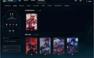 Conta League of Legends Diamante 4 Smurf 65% De Winrate