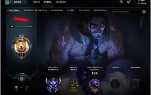 Conta League of Legends Diamante 4 Smurf 65% De Winrate