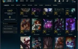 Conta ouro 4 com 17 skins e 45 champs