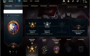 Conta ouro 4 com 17 skins e 45 champs