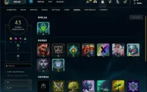 Conta diamante 4 com 25 Champs e 3 Skins + 2 Fragmentos