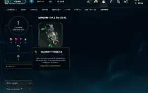 Conta diamante 4 com 25 Champs e 3 Skins + 2 Fragmentos