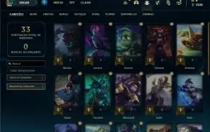 Conta diamante 4 com 25 Champs e 3 Skins + 2 Fragmentos