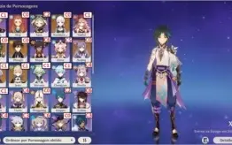 GENSHIN IMPACT: CONTA (AR56) - 6 Pers. 5* / 6 Armas 5*