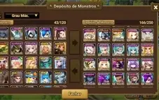 Summoners Wars - Conta Global, vários NAT 5*e algumas Skins.