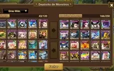 Summoners Wars - Conta Global, vários NAT 5*e algumas Skins.