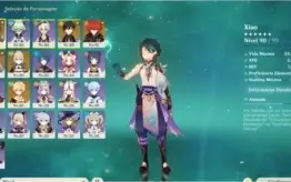 Genshin Impact Conta Ar53 XIAO E Varios Outros 5*