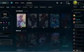 CONTA LOL - PLATINA V COM 100 SKINS