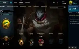 CONTA LOL - PLATINA V COM 100 SKINS