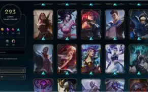 Conta unranked com 293 Skins, 30 cromas e 16 Maestria 7.