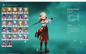 Conta AR 55 Com Kazuha e a arma dele