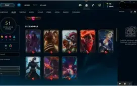 Conta lol 110 champs/ 51 skins/ unranked