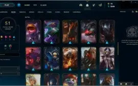 Conta lol 110 champs/ 51 skins/ unranked