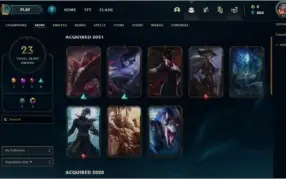 V > Atual GOLD4 MD5 com 23skins e 54champs(Plat4 na passada)