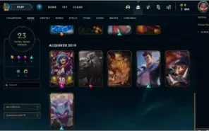 V > Atual GOLD4 MD5 com 23skins e 54champs(Plat4 na passada)