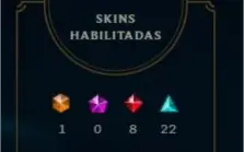 Vendo conta league of legends skin caras