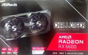 Placa de vídeo rx6600 AMD Asrock