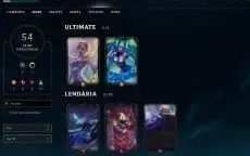 Conta diamante 2 81 Champs, 54 skins
