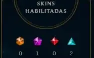 Conta unranked 12 skins