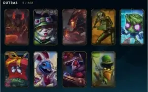 Conta unranked 12 skins