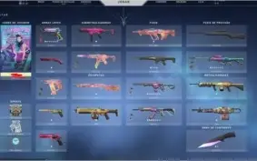 Conta valorant imortal muita skin e VP