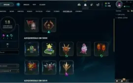 Conta lol lvl 112 ouro 4, varios icones, emotes, skins raras