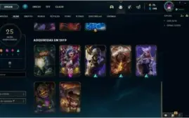 Conta lol lvl 112 ouro 4, varios icones, emotes, skins raras