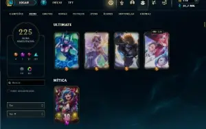 Bronze 2 com TODOS os champs e 225 Skins ( Nivel 945 )