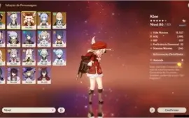 Genshin AR47 Venti + Klee + Ganyu + Jean + Arma 5*