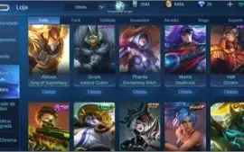 Conta mobile legends 82 skin - elo lenda lll muito barato