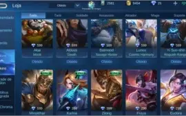 Conta mobile legends 82 skin - elo lenda lll muito barato