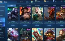 Conta mobile legends 82 skin - elo lenda lll muito barato