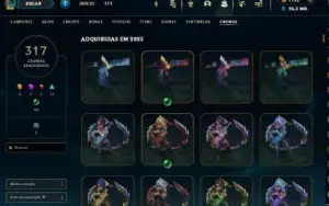 Conta Lol 2015 Mestre TODOS OS CHAMPS 1100 DE RP