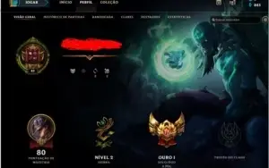 Vendo conta lol gold 1 com email