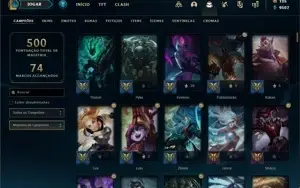 MEGA CONTA DA RIOT COM LOL,VAVA E TFT UPADOS (LOL+300 SKINS)
