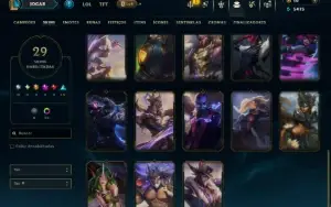Esmeralda 1 com 90 Champs e 29 Skins ( ADC / MID )