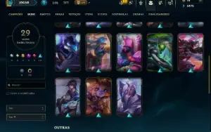 Esmeralda 1 com 90 Champs e 29 Skins ( ADC / MID )
