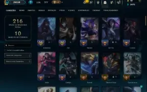 Esmeralda 1 com 90 Champs e 29 Skins ( ADC / MID )