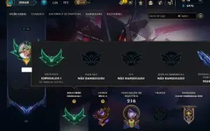 Esmeralda 1 com 90 Champs e 29 Skins ( ADC / MID )
