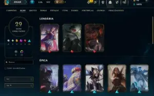 Esmeralda 1 com 90 Champs e 29 Skins ( ADC / MID )