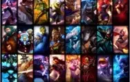 Conta LOL diamante na season 7, todos campeões, 53 skins