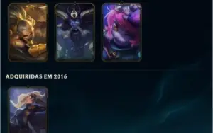 Conta LoL Lvl 133 Gold 4