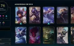Conta LOL sem rank nível 280