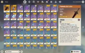 Kazuha e Raiden Shogun + Hara Geppaku + Personagem e Arma 5