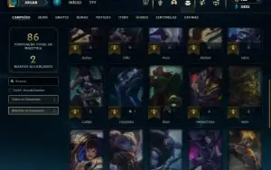 Prata 4 com 35 Champs e 15 Skins + 16 Espolios