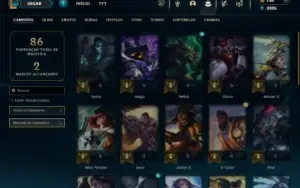 Prata 4 com 35 Champs e 15 Skins + 16 Espolios