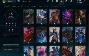 Prata 4 com 35 Champs e 15 Skins + 16 Espolios